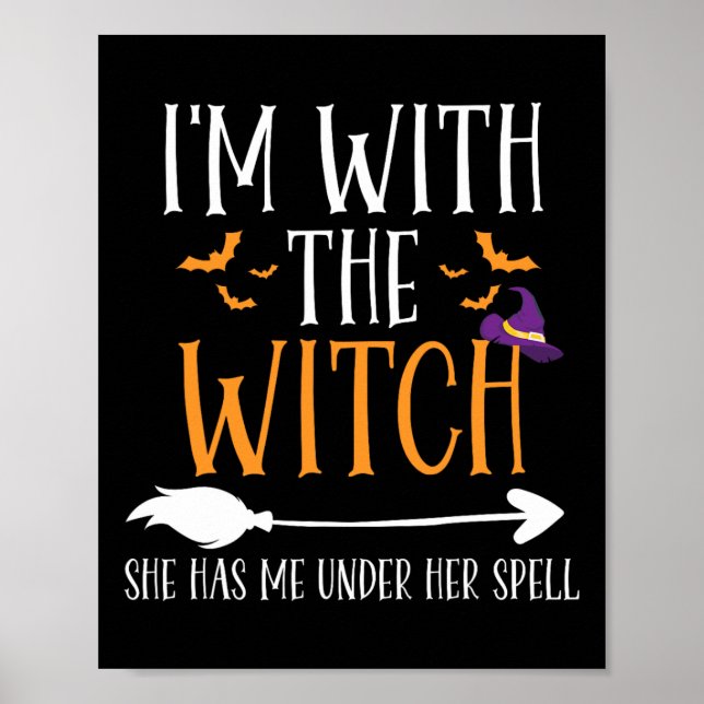 Ich bin mit dem Hexenduft-Halloween-Kostüm Poster (Vorne)