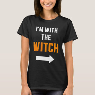Ich bin mit dem Hexenmann und der Partnerhallo-Ehe T-Shirt