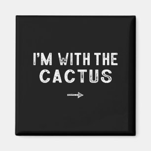 Ich bin mit dem Kaktus-Kostüm passendes faules Hal Magnet