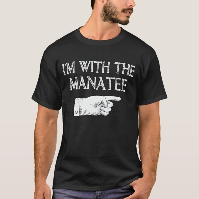Ich bin mit dem Manatee, das Halloween-Kostüm pass T-Shirt (Vorderseite)