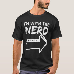 Ich bin mit dem Nerd rechts Arrow sonniges Hallowe T-Shirt