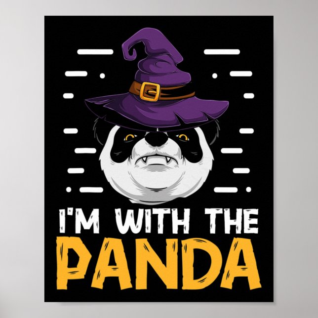 Ich bin mit dem Panda-Funny-Paar Matching Panda Be Poster (Vorne)