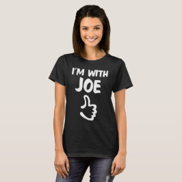 Ich bin mit dem Shirt Joe-Frau - Schwarzes