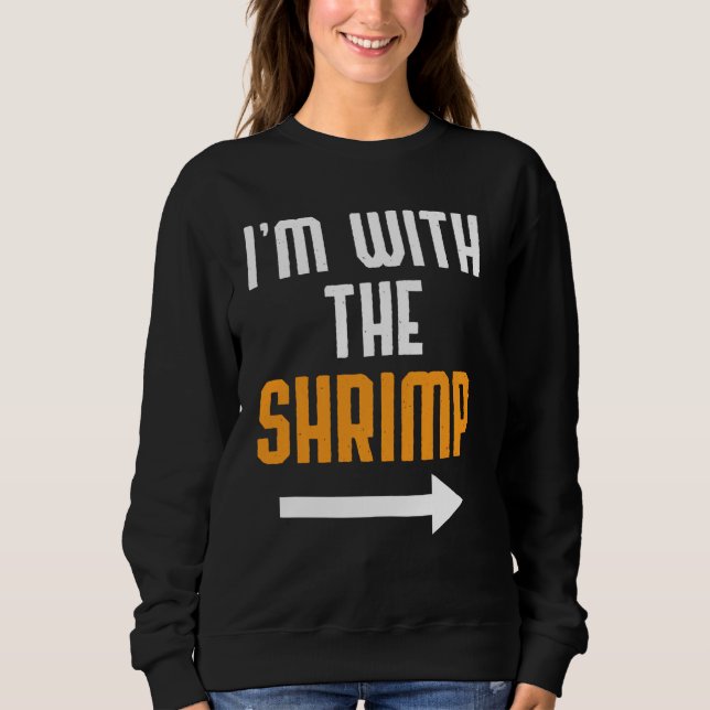Ich bin mit dem Shrimp-Kostüm Halloween 1. Sweatshirt (Vorderseite)