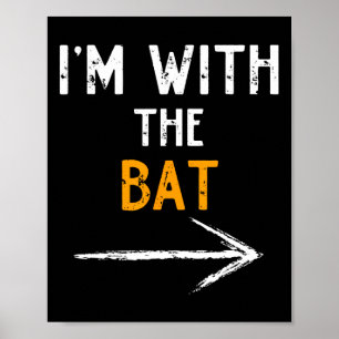 Ich bin mit dem T-Kostüm Halloween-Paar Matching Poster