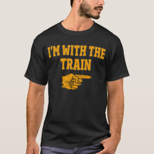 Ich bin mit dem Train-Funny-Halloween-Kostüm T-Shirt