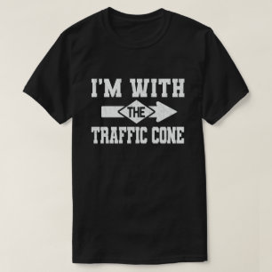Ich bin mit dem Verkehr Cone Funny Couple Hallowee T-Shirt