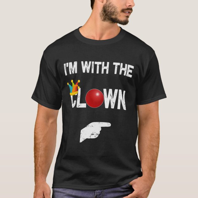 Ich bin mit den ClownHalloween-Kostümen T-Shirt (Vorderseite)