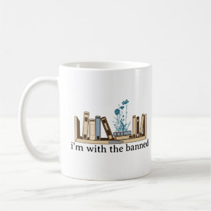 Ich bin mit den verbotenen Büchern lustig Kaffeetasse