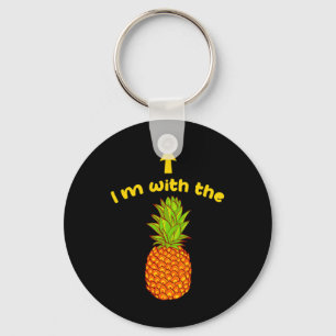 Ich bin mit der Ananas-Ananas-Ananas-Sängerin-Matc Schlüsselanhänger