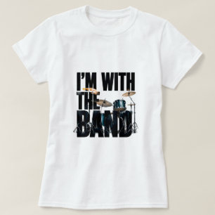 🥁 Ich bin mit der Band Lustiger Musikliebhaber-Zi T-Shirt