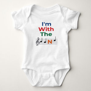 Ich bin mit der Band Music Baby Bodysuit Strampler