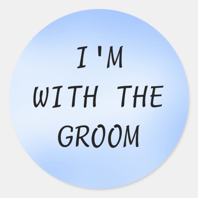 ICH BIN MIT DER GRUPPE - Aufkleber (Vorderseite)