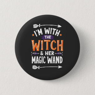 Ich bin mit der Hexe und ihrem magischen Wind Hall Button