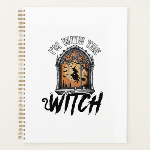 Ich bin mit der Hexe Vintage Halloween Planer