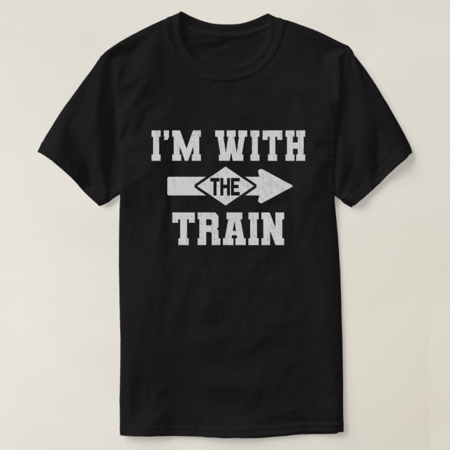 Ich bin mit der Train-Matching Halloween-Kostüm T-Shirt (Design vorne)