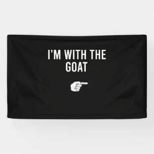 Ich bin mit der Ziegenziege für das Party Banner