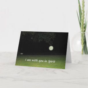 "Ich bin mit dir im Geist"-Karte Karte