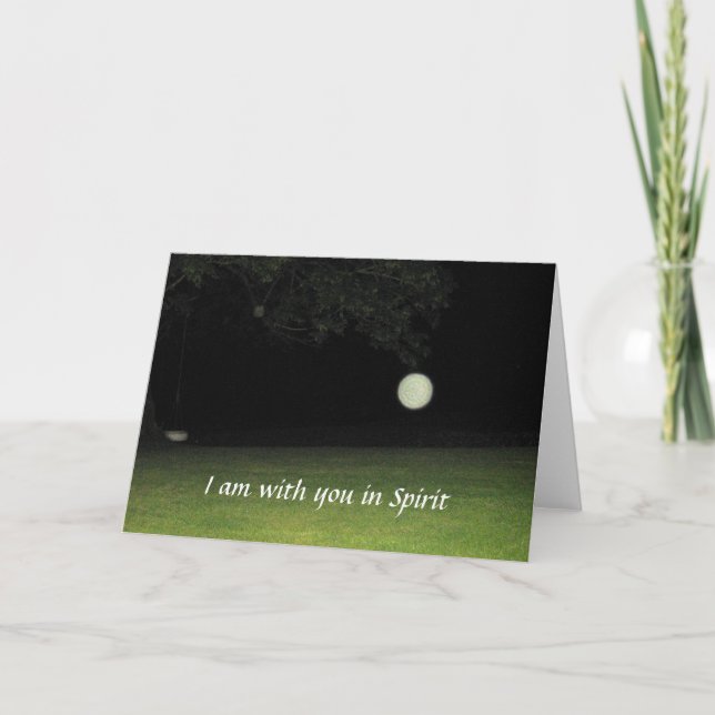 "Ich bin mit dir im Geist"-Karte Karte (Vorderseite)