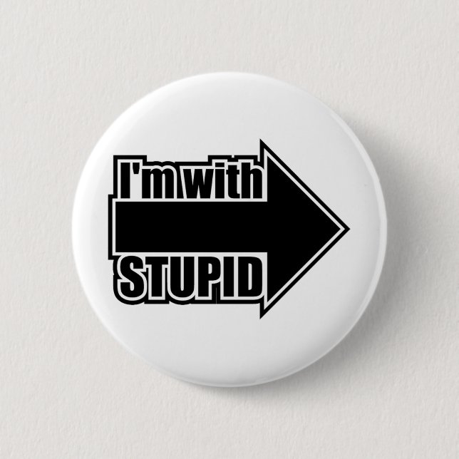 Ich bin mit dummem button (Vorderseite)