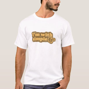 Ich bin mit einfachem. T-Shirt