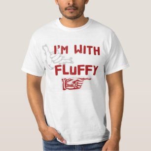 Ich bin mit flaumigem T - Shirt