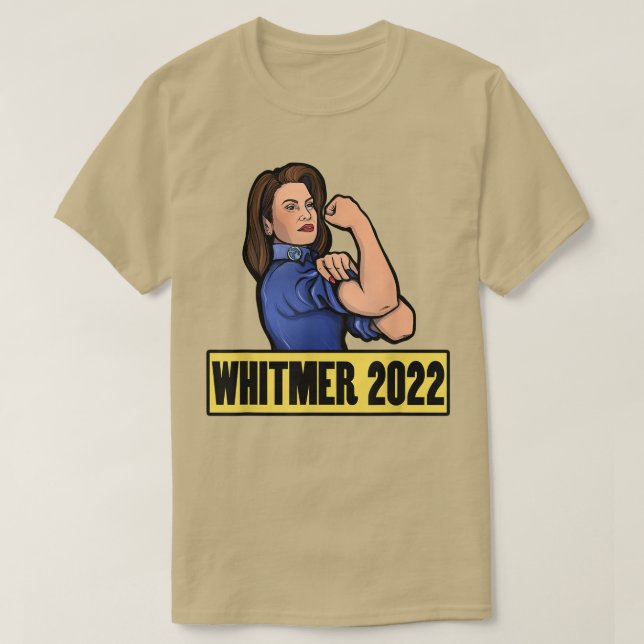 Ich bin mit Gretchen Whitmer für Gouverneur 2022 T-Shirt (Design vorne)