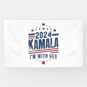 Ich bin mit ihr Kamala Wähle 2024 Kamala-Harris Banner