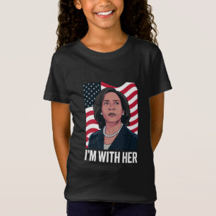 Ich bin mit ihr, Kamala, wähle 2024 Präsidentin T-Shirt