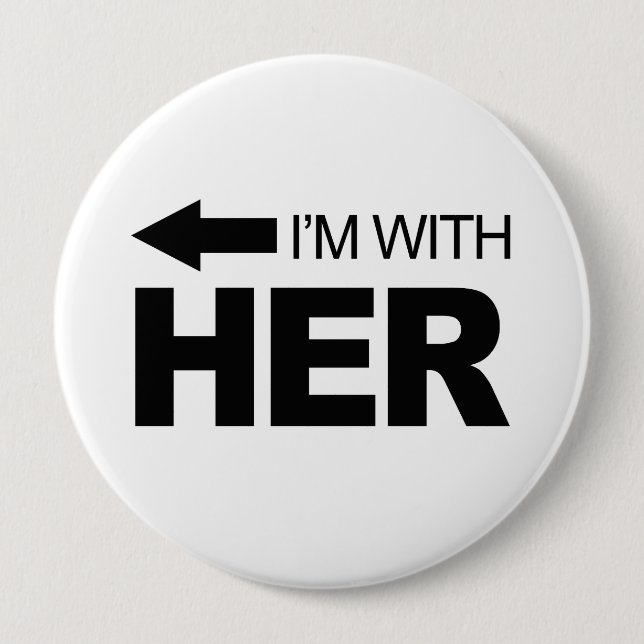 Ich bin mit ihr (verlassen) button (Vorderseite)