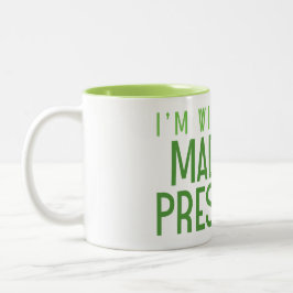 ICH BIN MIT IHR! ZWEIFARBIGE TASSE