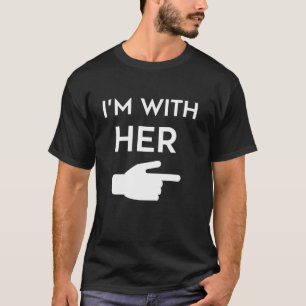 Ich bin mit ihrem lustigen Paar, das Halloween Cos T-Shirt