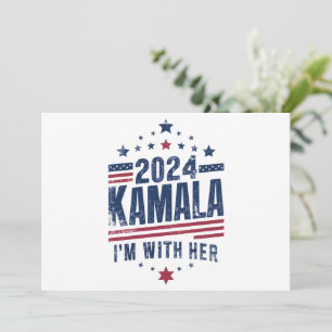 Ich bin mit ihrer Kamala-Abstimmung für 2024 Kamal Einladung