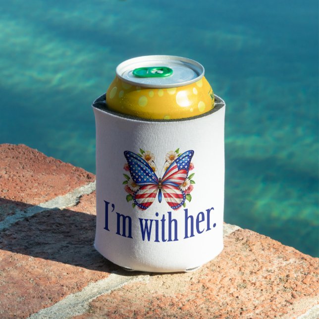 Ich bin mit ihrer Kamala Harris für Präsident Butt Dosenkühler (In Situ Pool)