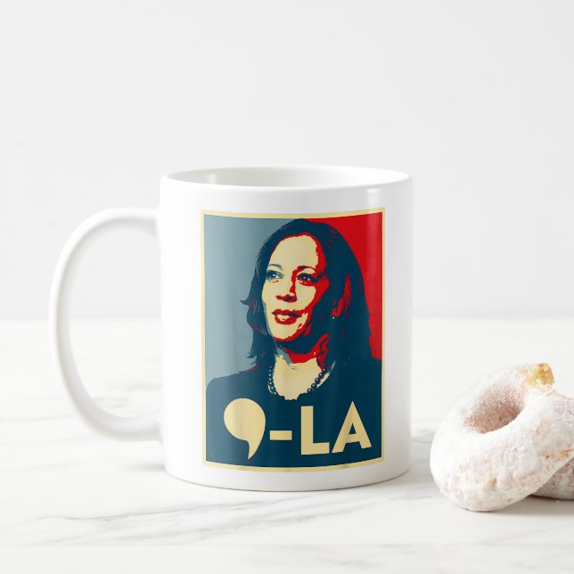 Ich bin mit ihrer Kamala-Wahl Präsident Kamala-Har Kaffeetasse (Mit Donut)