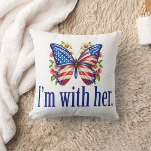 Ich bin mit ihrer Niedlichen Kamala Harris Butterf Kissen