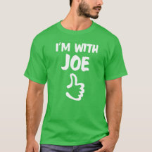 Ich bin mit Joe-Shirt - Kleeblatt-Grün