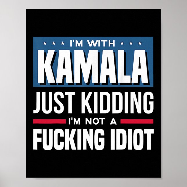 Ich bin mit Kamala, ich kidde mich einfach nicht e Poster (Vorne)