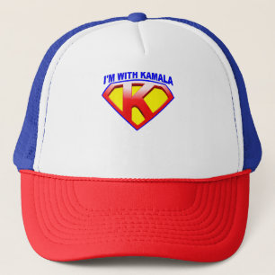 Ich bin mit Kamala Wappen Truckerkappe