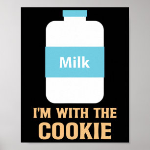Ich bin mit Keks und Milch, die den besten Freund  Poster
