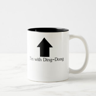 Ich bin mit Klingeln-Dong Tasse