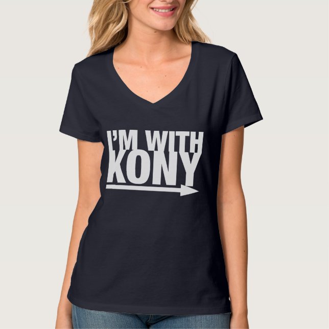 Ich bin MIT KONY T - Shirt (Vorderseite)