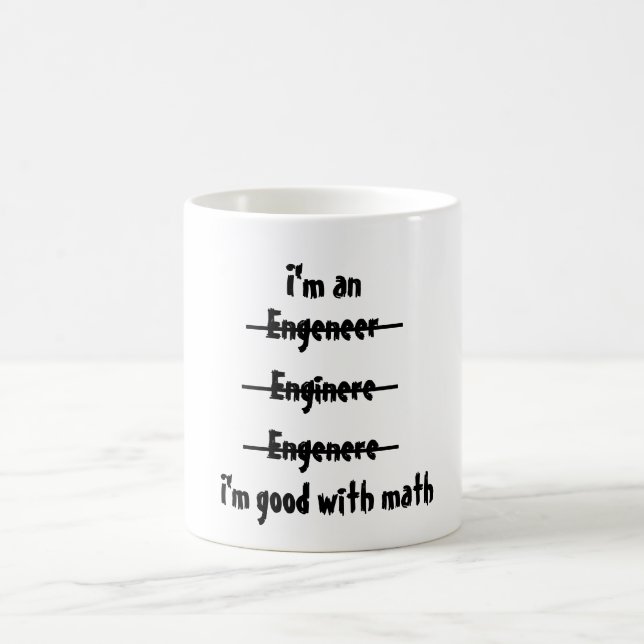 Ich bin mit Mathe gut Kaffeetasse (Mittel)