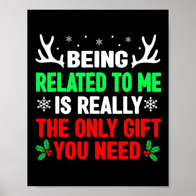Ich bin mit meiner Familie von lustigen Weihnachts Poster (Vorne)