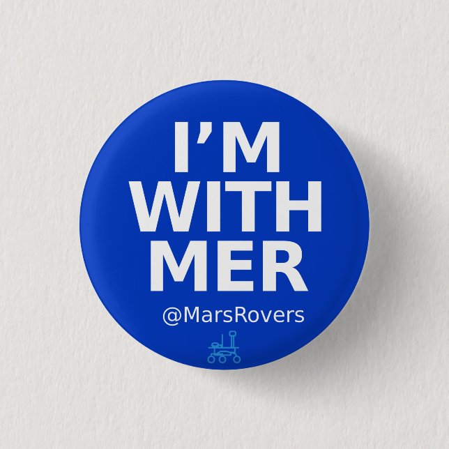 "Ich bin mit MER" Kampagne Knopf Button (Vorderseite)