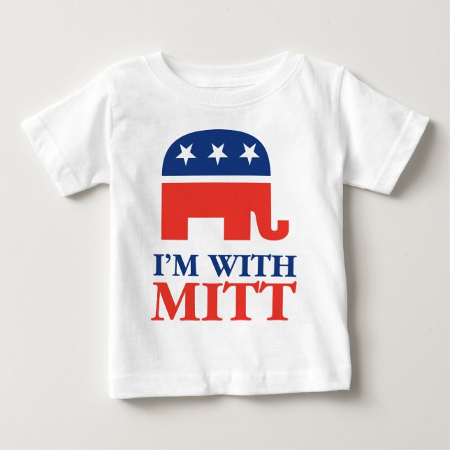 Ich bin mit Mitt Baby T-shirt (Vorderseite)