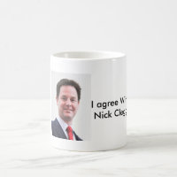 Ich bin mit Nick Clegg Tasse einverstanden