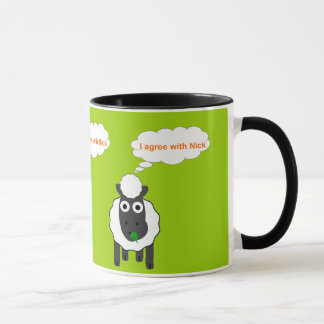 Ich bin mit Nick ~ politischer allgemeiner Wahl Tasse