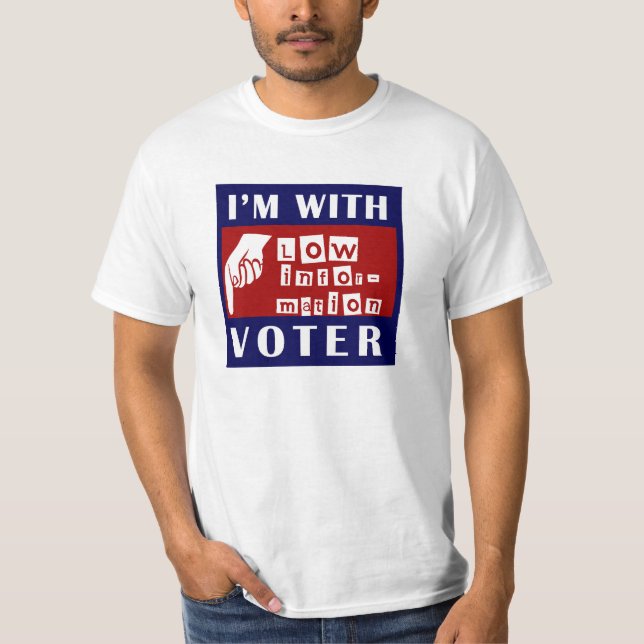Ich bin mit niedrigem Informations-Wähler-T - T-Shirt (Vorderseite)