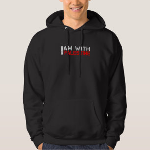 Ich bin mit Palästina frei Palästina und stoppe Ki Hoodie